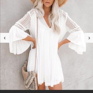 White Vici Lace Tunic